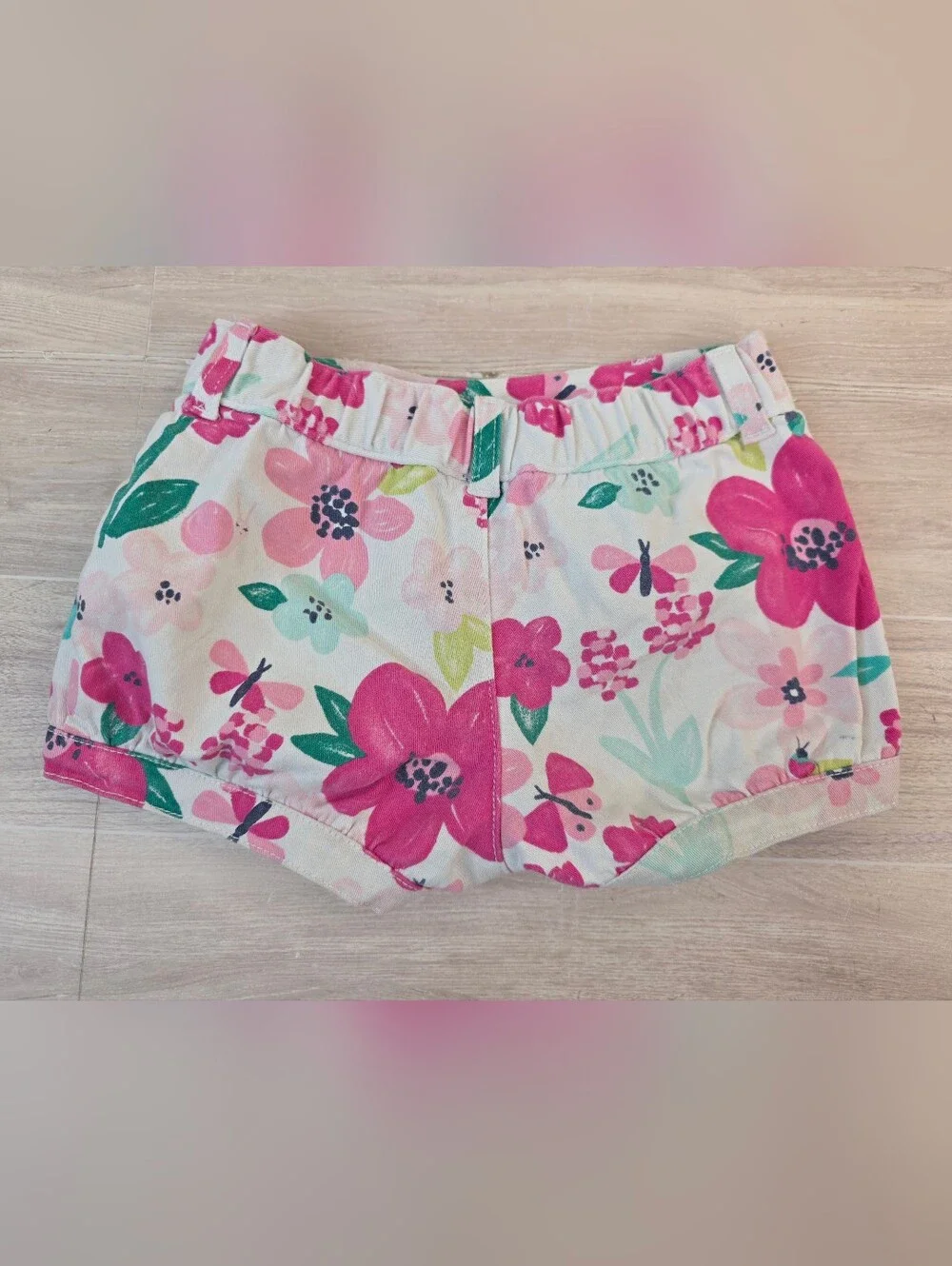 2006 Girls 3T Gymboree Pink Floral Shorts